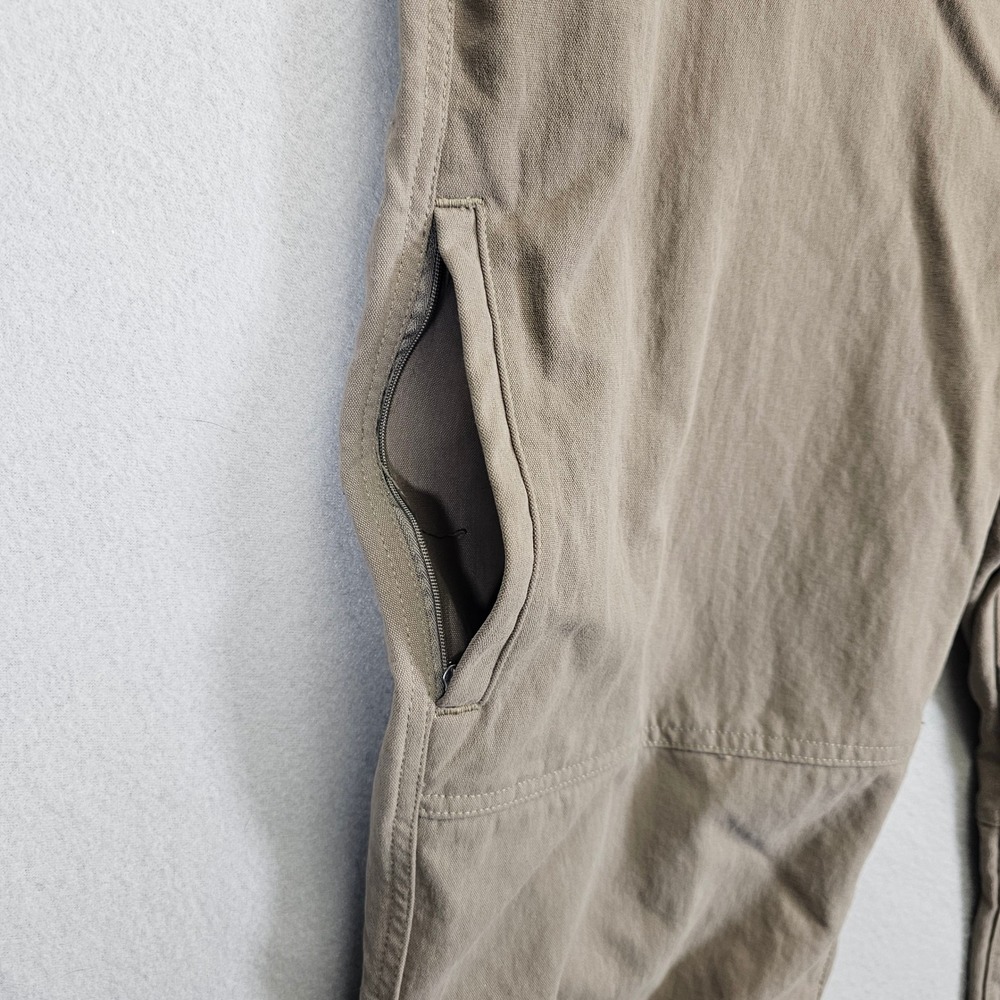 Eddie Bauer Pants Mens 36x30 100% Nylon Performance Cotton Feel Side Zip 0412 - Picture 8 of 12